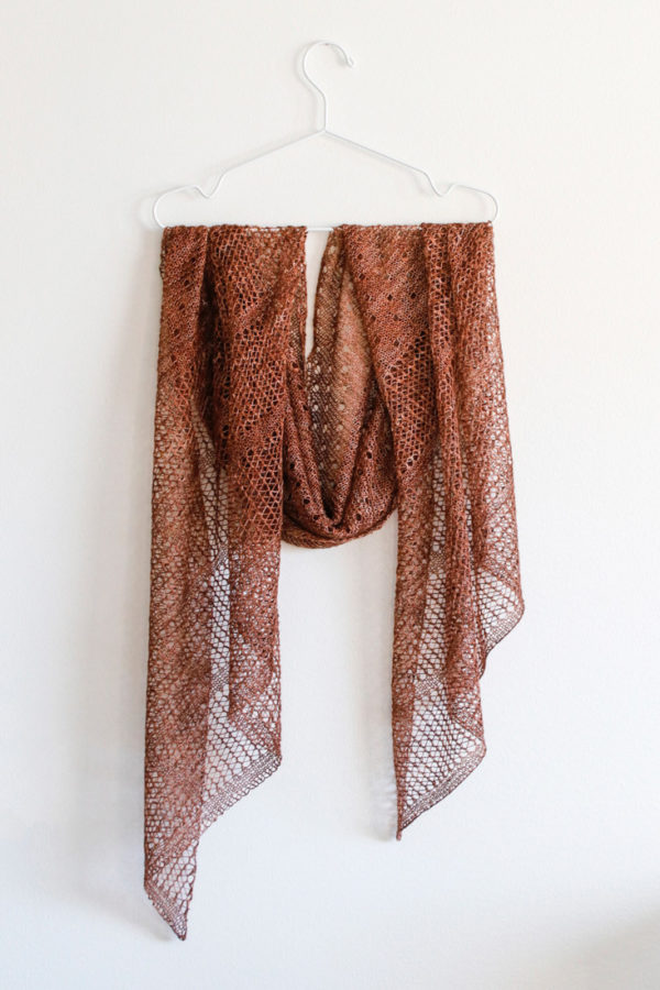 Flourish shawl pattern from Woolenberry