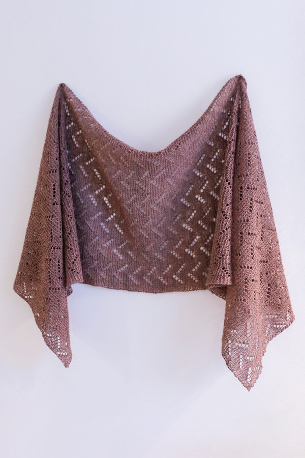 Quiet Days rectangle shawl pattern from Woolenberry.