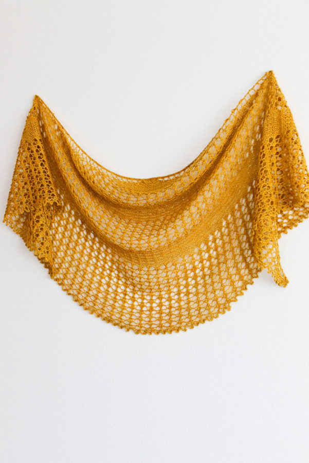 Solar shawl pattern from Woolenberry.