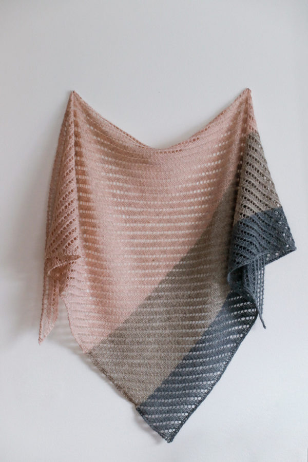 Underwater shawl pattern from Woolenberry.