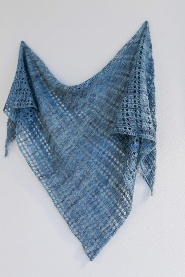 Rooted shawl pattern for one skein of fingering weight yarn