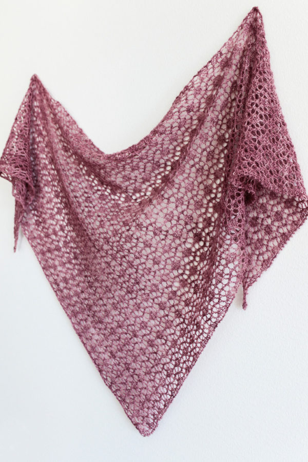 Valo one skein shawl pattern from Woolenberry