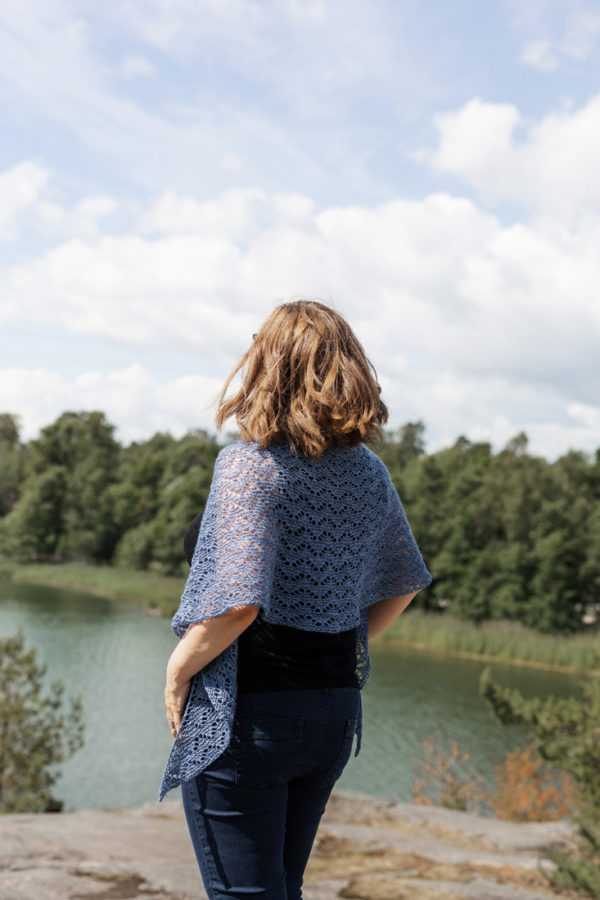 Cloud Gazing shawl pattern from Woolenberry