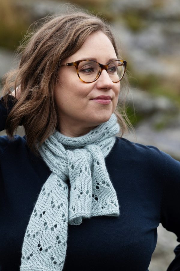 Morning Light – Easy rectangle scarf knitting pattern with eyelets Morning Light – Easy rectangle scarf knitting pattern with eyelets